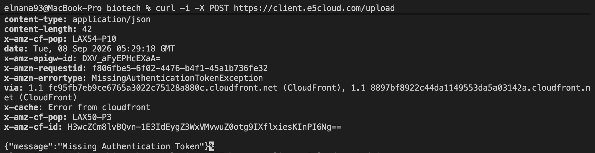 Client Secure Upload Endpoint Validation Output