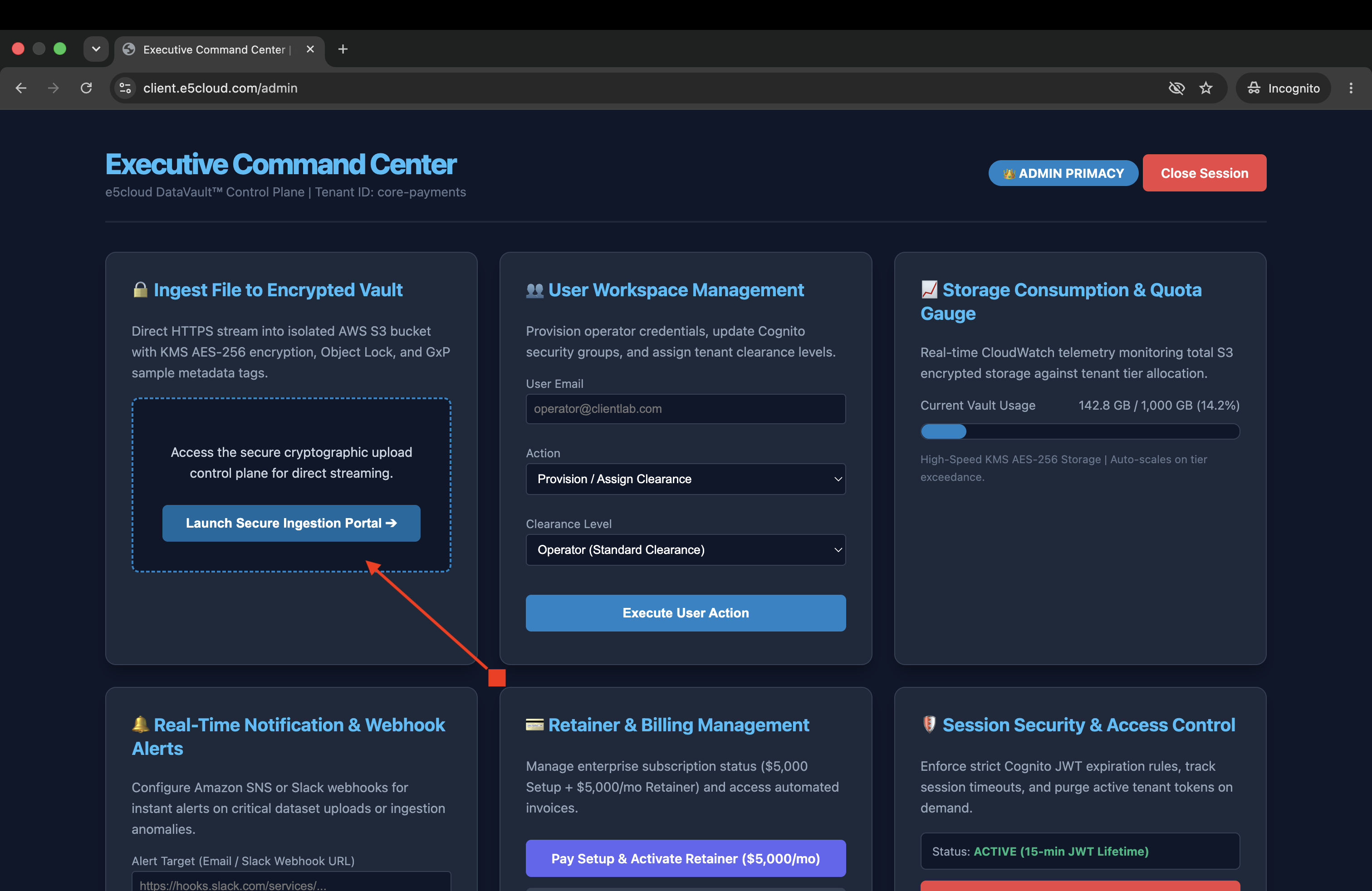 Executive Command Center Dashboard